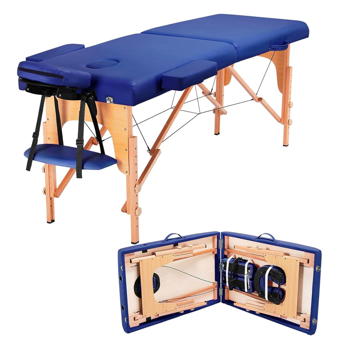 Portable massage tables and kits