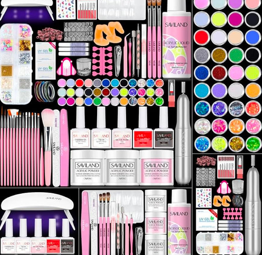 Deluxe nail kit with drills