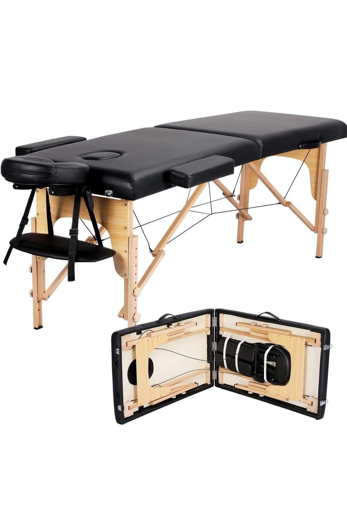 Portable massage tables and kits