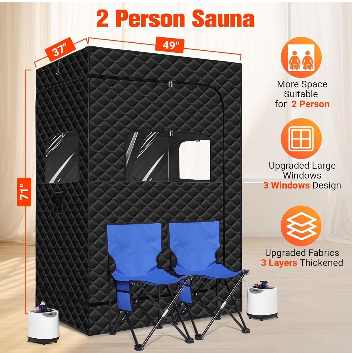 Premium 2 person sauna